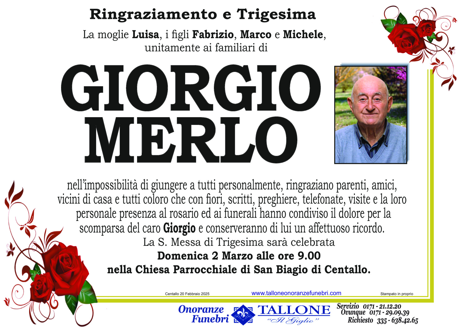 <br />
<b>Warning</b>:  Undefined variable $info in <b>/home/tallone/public_html/ringraziamenti.php</b> on line <b>68</b><br />
Giorgio Merlo
